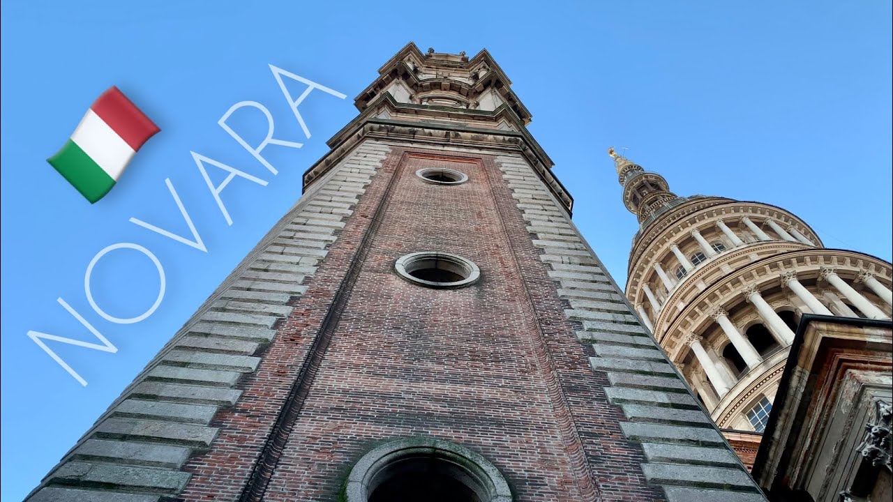 Novara, Piedmont, Italy 🇮🇹 Walking tour through the city center. Exploring Italian city • 4K 2023