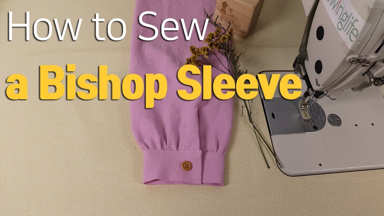 비숍소매 만들기, 원피스 블라우스 소매, 소매커프스 달기, 소매 바이어스 트임- How to Sew a Bishop Sleeve