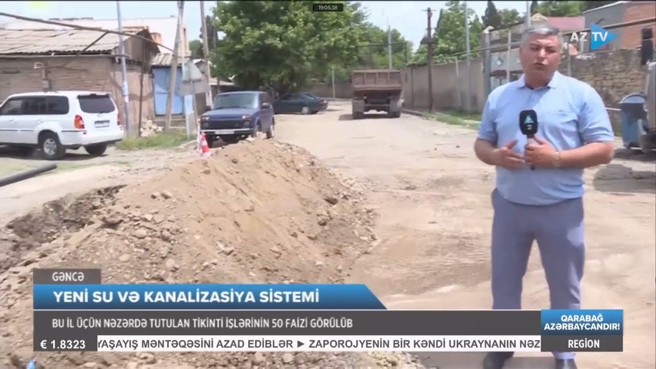 Gəncə şəhərinin su və kanalizasiya sistemləri yenilənir