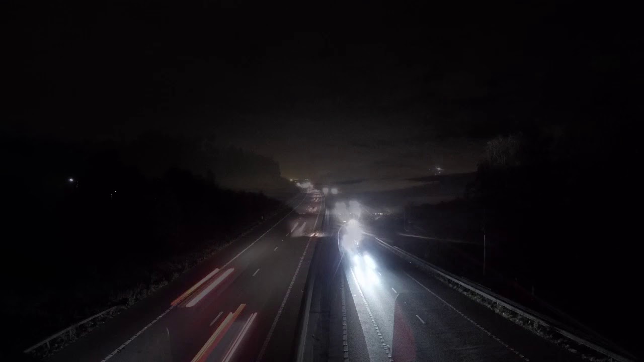 Motorway lights and time lapes