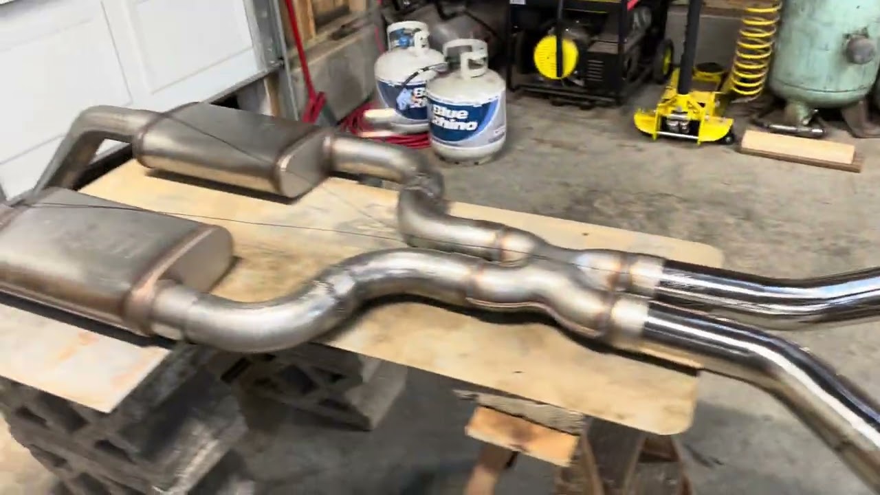Pieced together 3” exhaust 