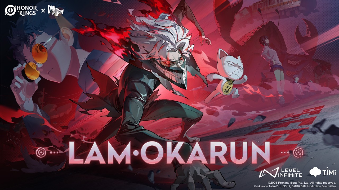 Skin Showcase |  Lam&middot;Okarun  | Honor of Kings &times;  DAN DA DAN