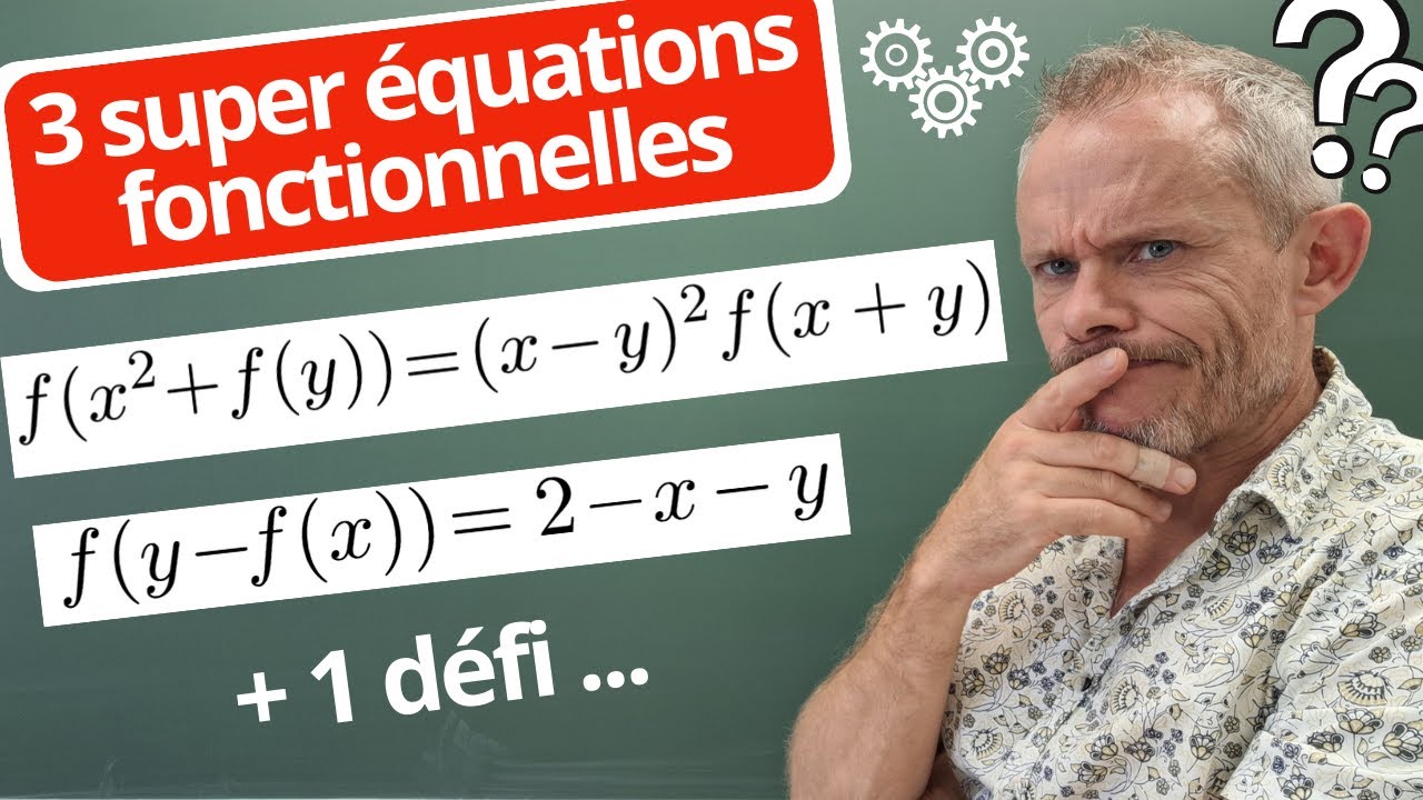 Une équation fonctionnelle rusée (Olympiades + 2 autres) sup/L1