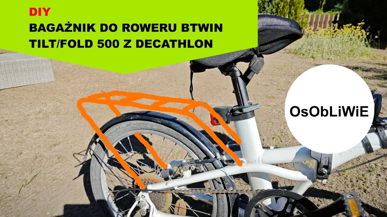 [DIY] Bagażnik do roweru BTWIN TILT/FOLD 500 z Decathlon
