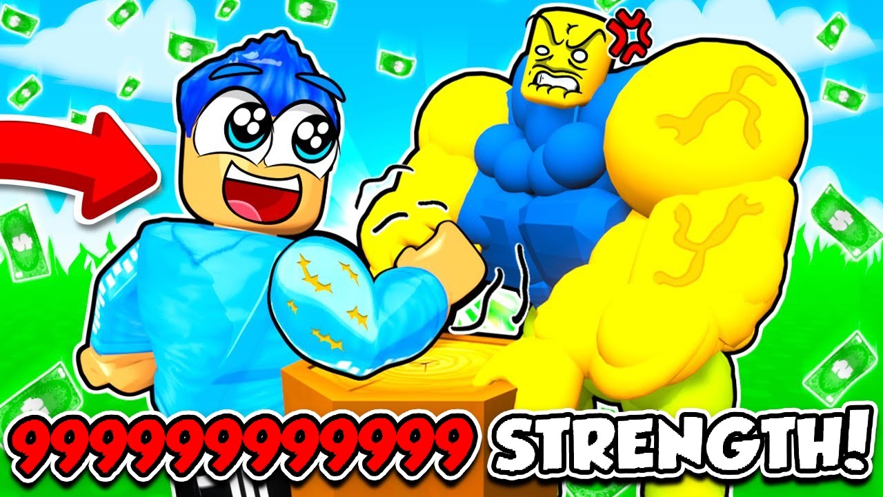 I'M THE STRONGEST ARM WRESTLER IN ROBLOX!