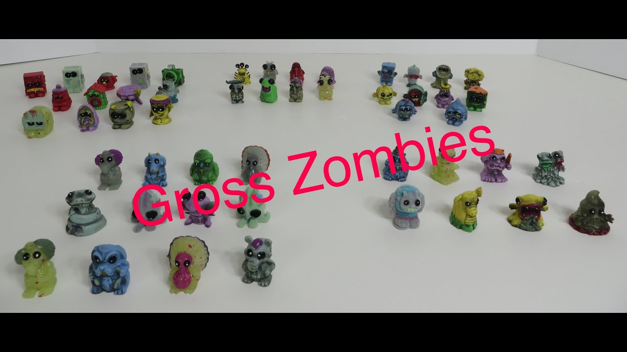 Trash Pack Gross Zombies Collection Video Trashies