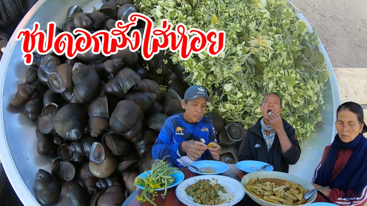 เมนูแชบฤดูกาล!! ซุปดอกสังใส่หอย แนวนี้บ่อได้หากินง่ายๆ ปรุงสูตรบ้านๆถิ่นฐานบ้านเกิด