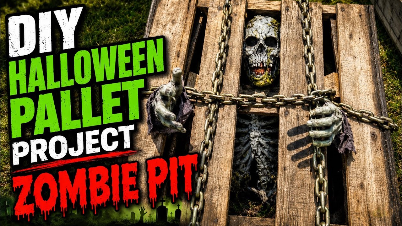 DIY Halloween pallet Project: Zombie Pit