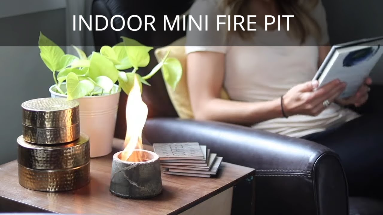 DIY Mini Concrete Fire Pit | Indoor Small Fire Pit | Concrete Bowl