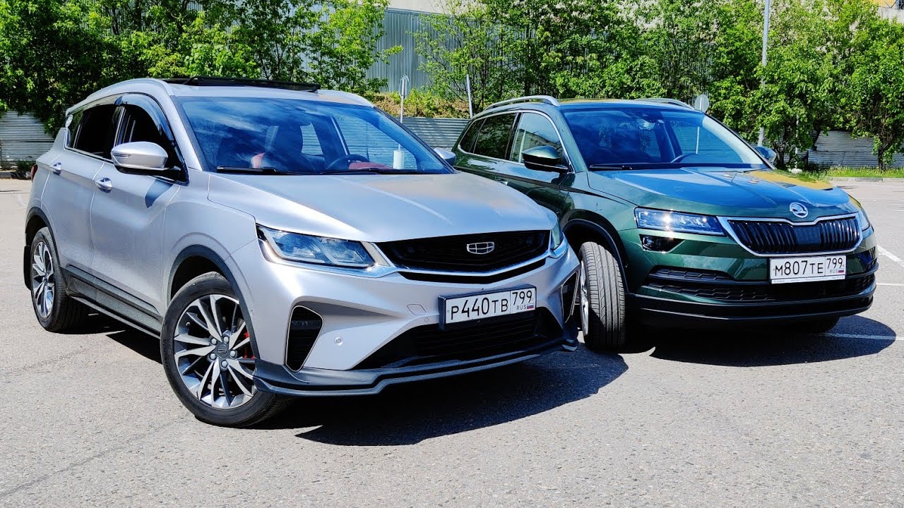 GEELY COOLRAY vs ŠKODA KAROQ Детальное Сравнение Качества Сборки, Габаритов и Конструктива 🔥 TIGUAN?