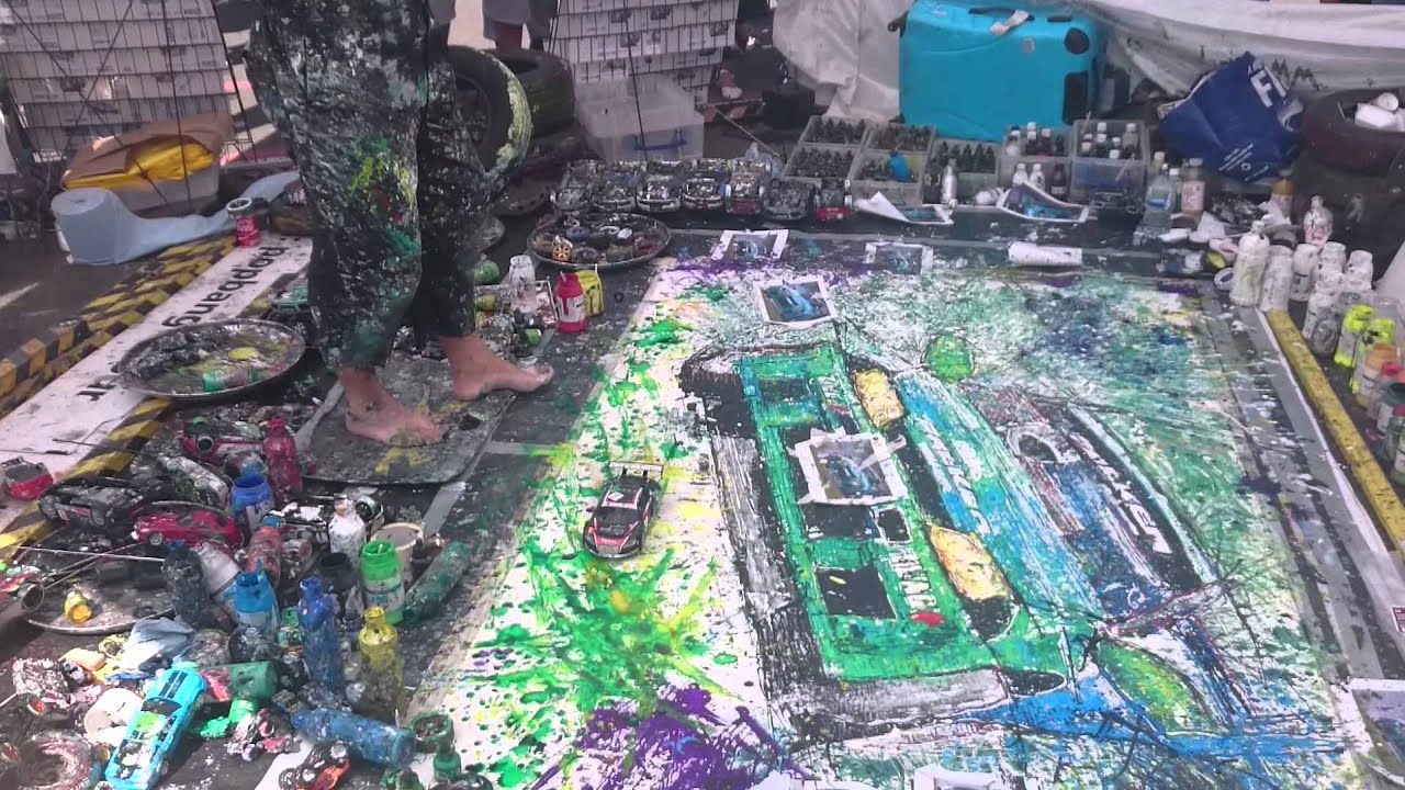 Popbangcolour #paintwithcars at #Trax #Silverstone