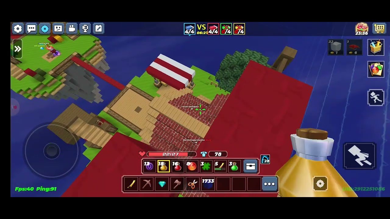 Zion playing BLOCKMAN GO: BEDWARS