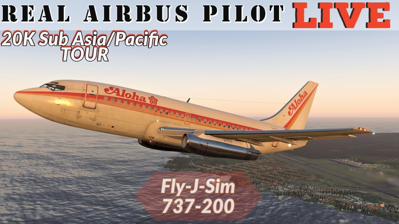 Island Hopping in the classic! | Real Airbus Pilot LIVE | FlyJSim 737 | Asia Pacific Tour Leg 3