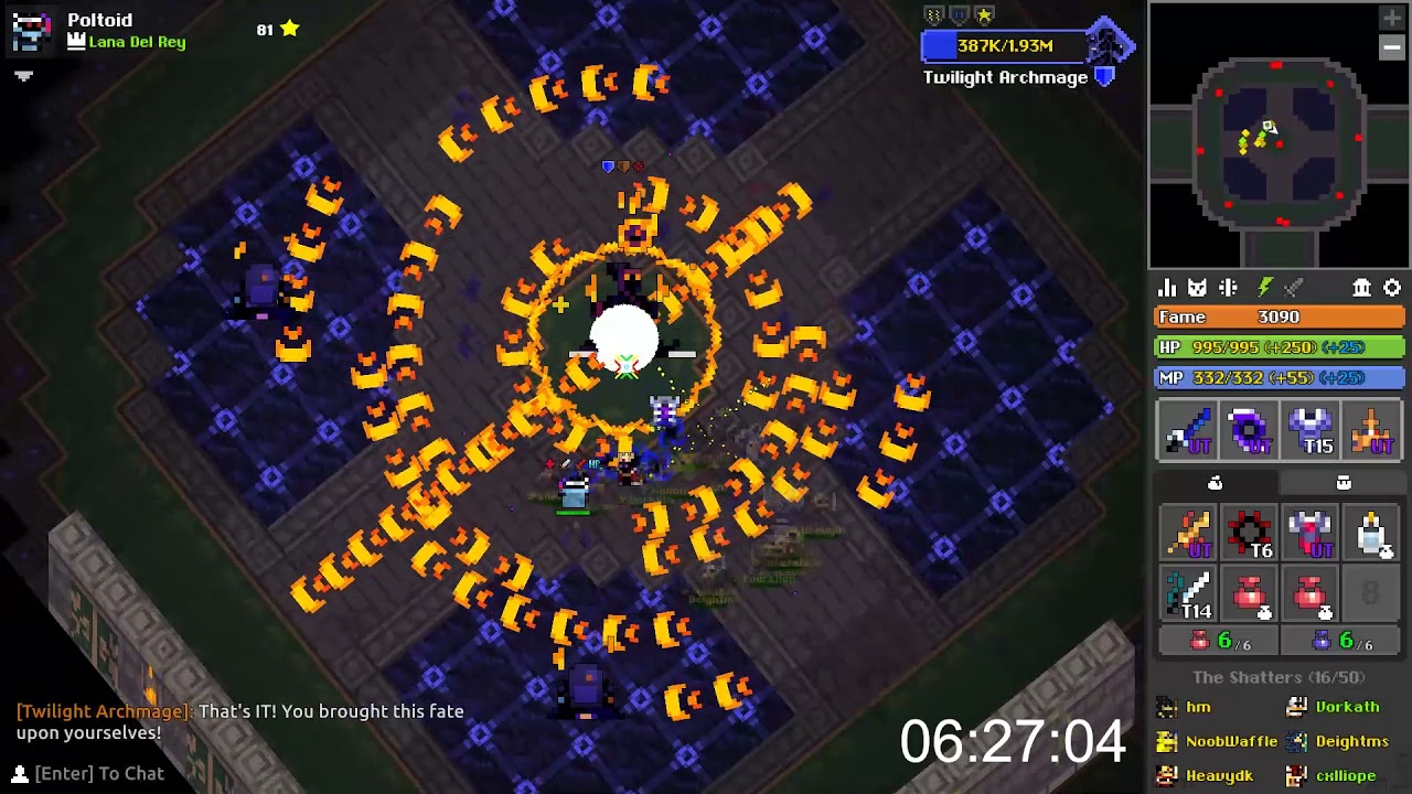 RotMG (Reworked) Shatters WR - 10:50