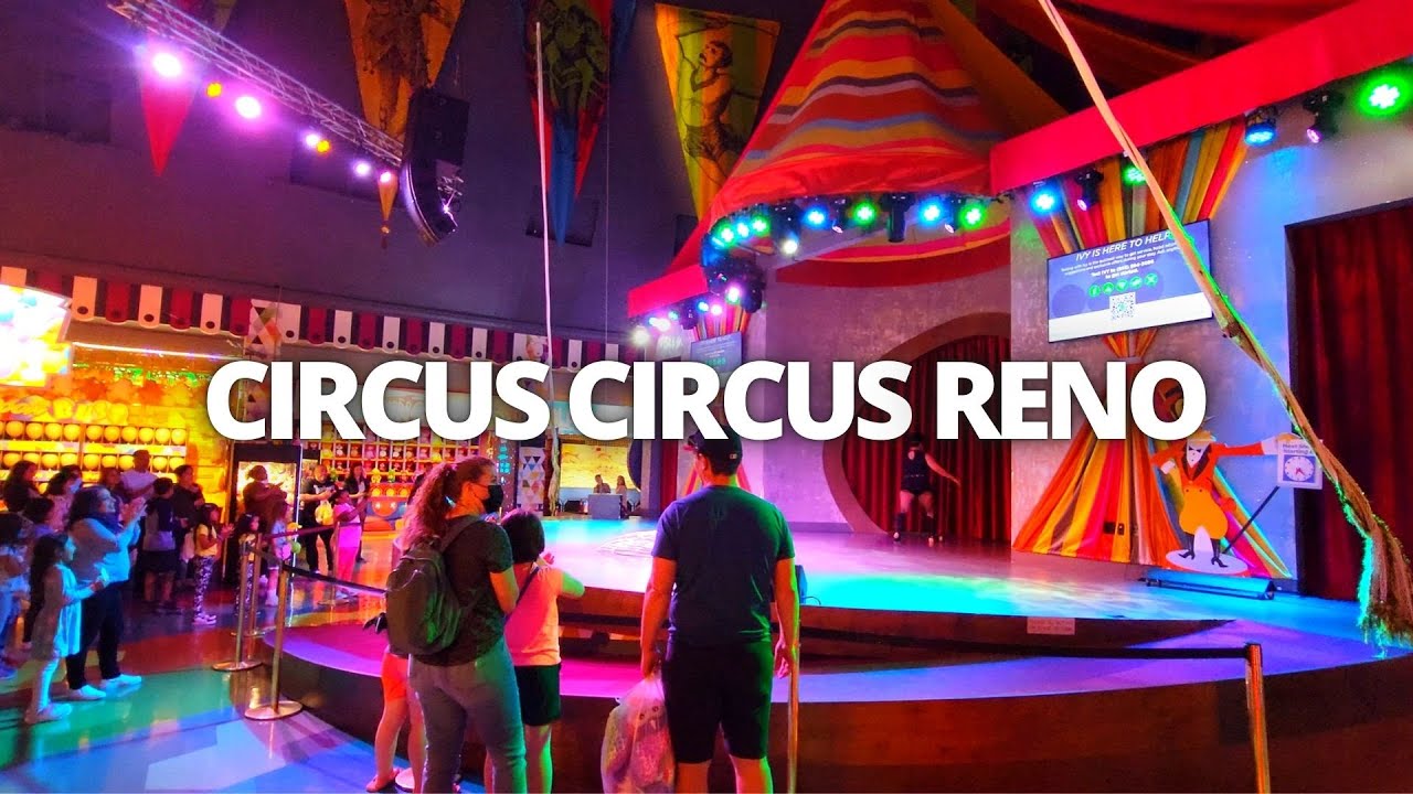 Exploring Circus Circus in Downtown Reno, Nevada USA Walking Tour 