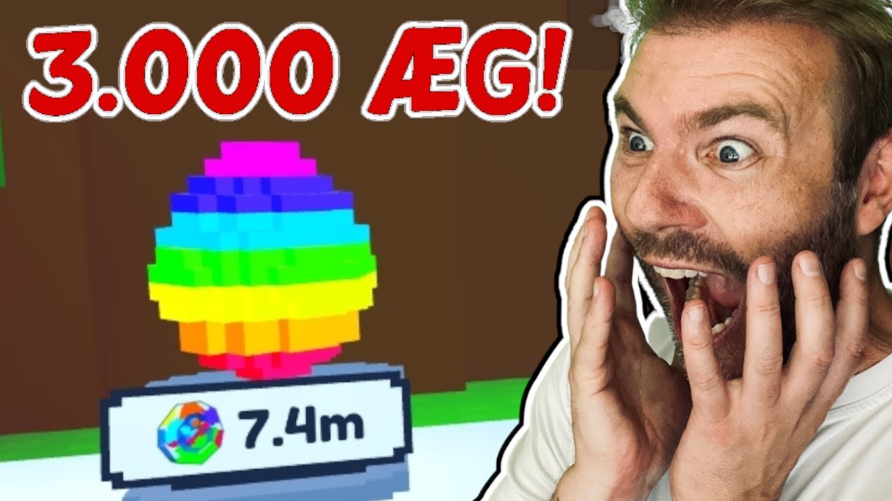 Jeg Åbner 3000 Pixel Æg og Får Dette.... Pet Simulator X, Roblox