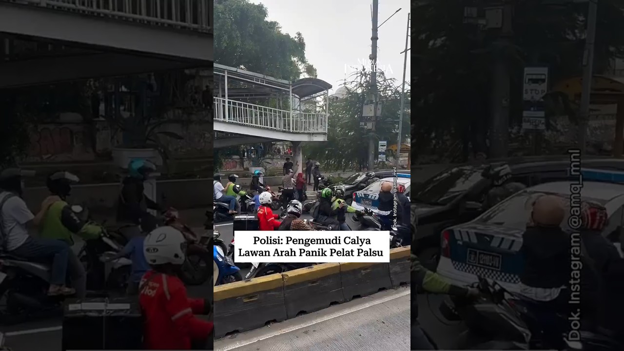 Terungkap! Mobil Calya Lawan Arah di Gunung Sahari Pakai Pelat Palsu
