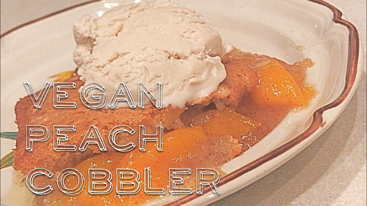 Vegan Peach Cobbler Recipe (Gluten Free!)