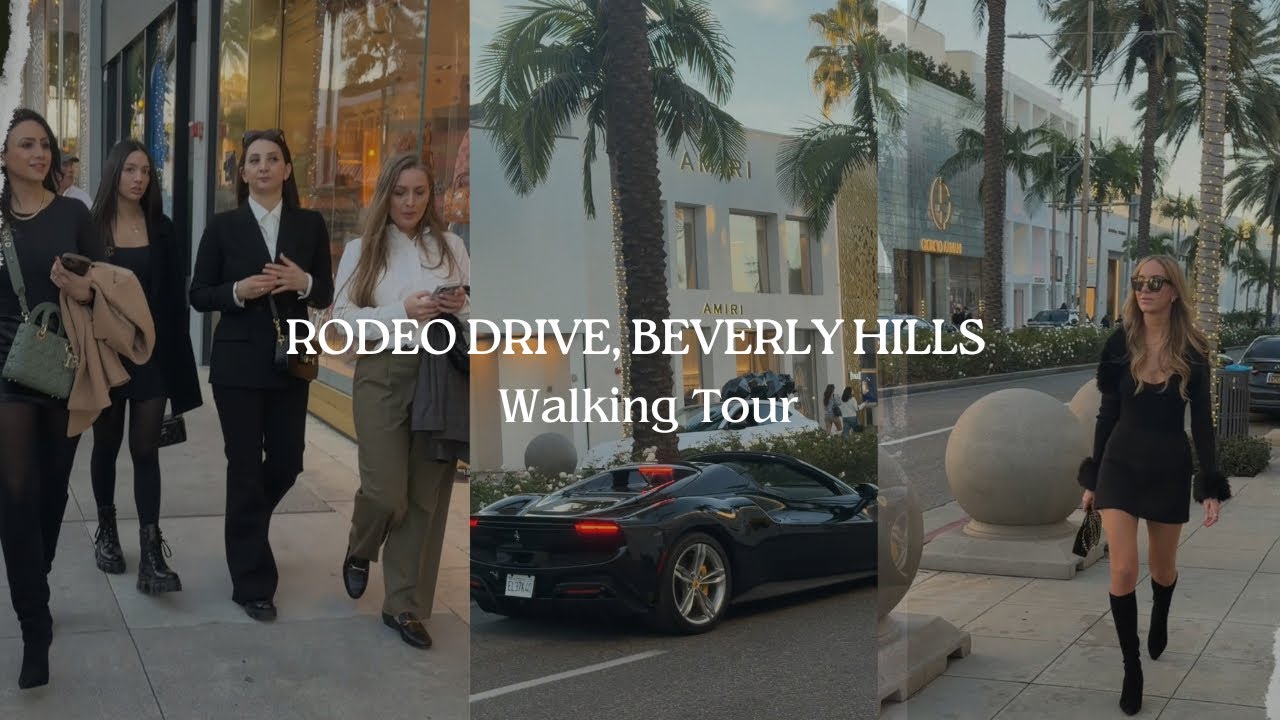 Rodeo Drive Beverly Hills Walking Tour 4K (What people are wearing, Exotic Cars, Luxury Stores)