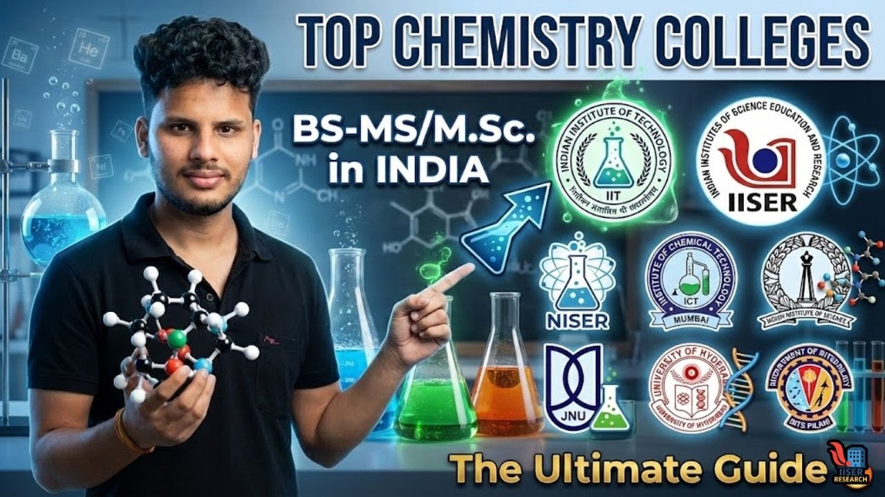 Top Institutes/colleges for Chemistry BS-MS/M.Sc. in India 🔥 | The Ultimate Guide