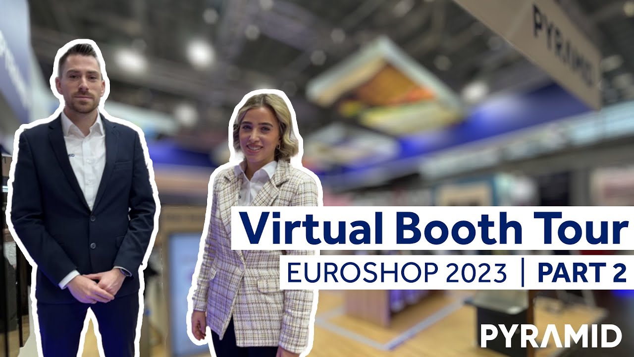Booth Tour for Self Checkout Kiosk Solutions by Pyramid | Euroshop 2023