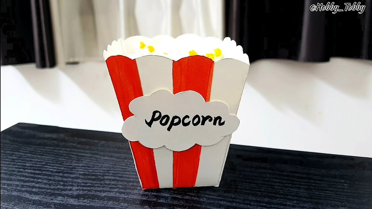 How to make popcorn box...