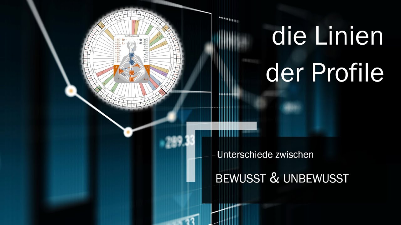 Human Design - Linien der Profile - Unterschiede, ob sie bewusst oder unbewusst sind