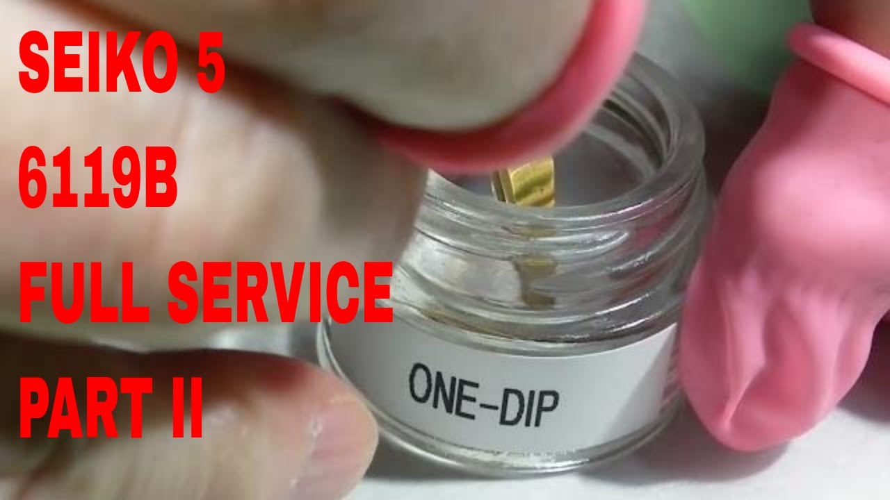 Restoring and Servicing a Vintage 1968 Seiko 5 Cal. 6119B Watch - Part II - Preparing for Assembling