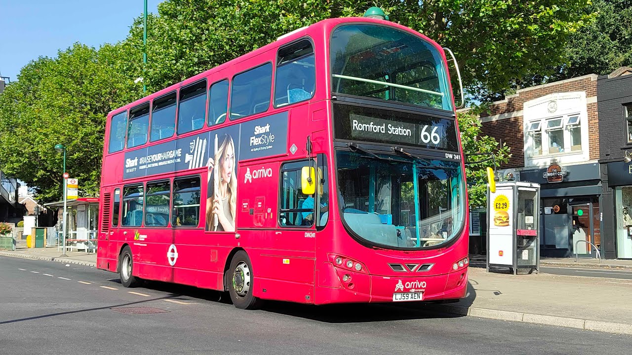 FRV: Arriva London Bus Route 66 | Leytonstone - Romford Station | DW241 (LJ59 AEN)