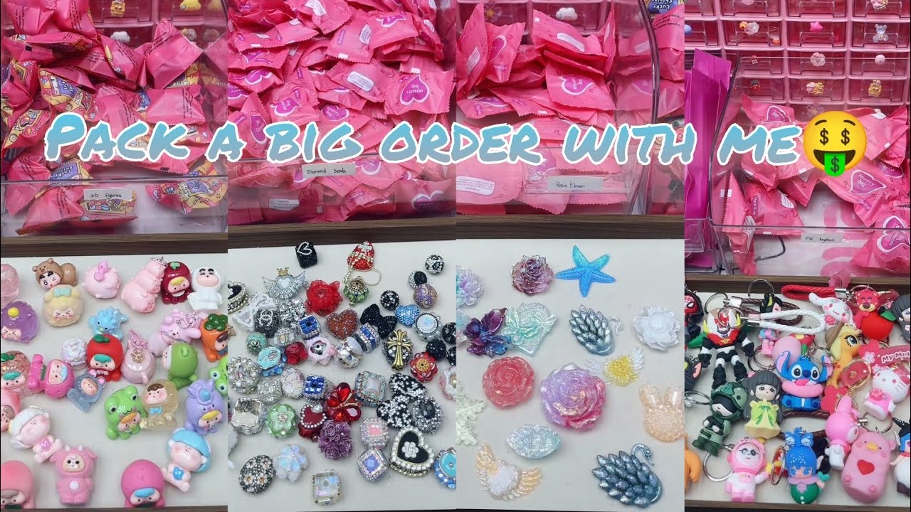 😱Glitter Resin🌼/PVC Keychain/3D with hole/Blind Bag/💎beads/Acrylic beads/Stitch scoop/Beadpen
