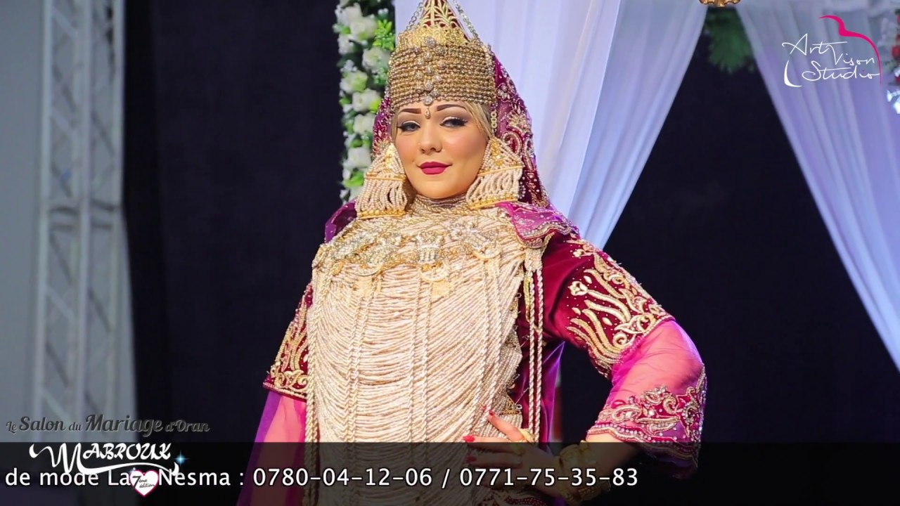 Défilé de mode tenues de mariage algérienne lala nesma عرض ازياء ملابس الأعراس الجزائرية لالة نسمة