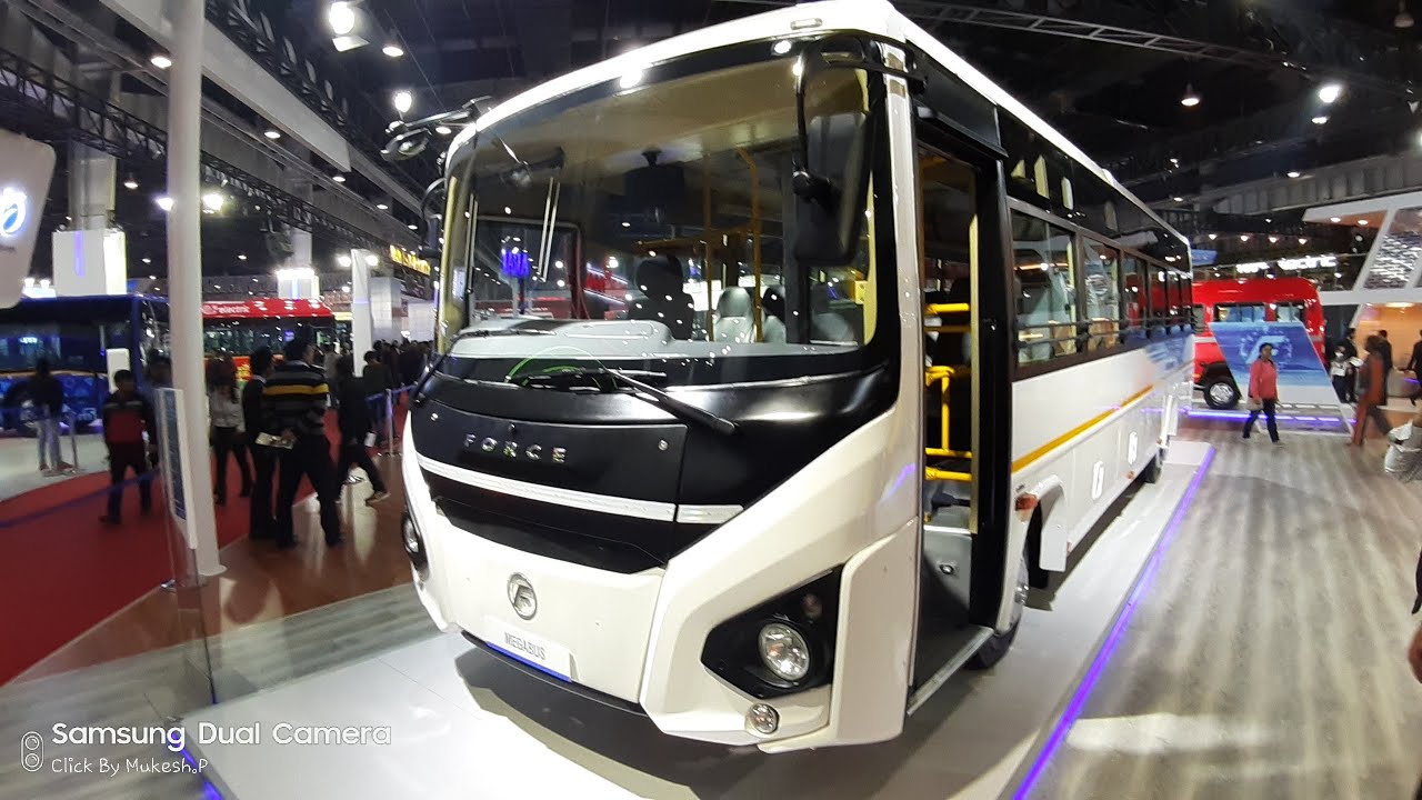 Force Traveller Megabus 51 Seater BS6 Bus Launch @ Auto Expo 2020 | Walkaround | Interior | Exterior