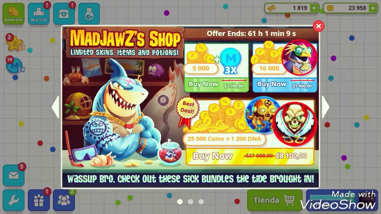 Agario new skins Madjaw Anime nation