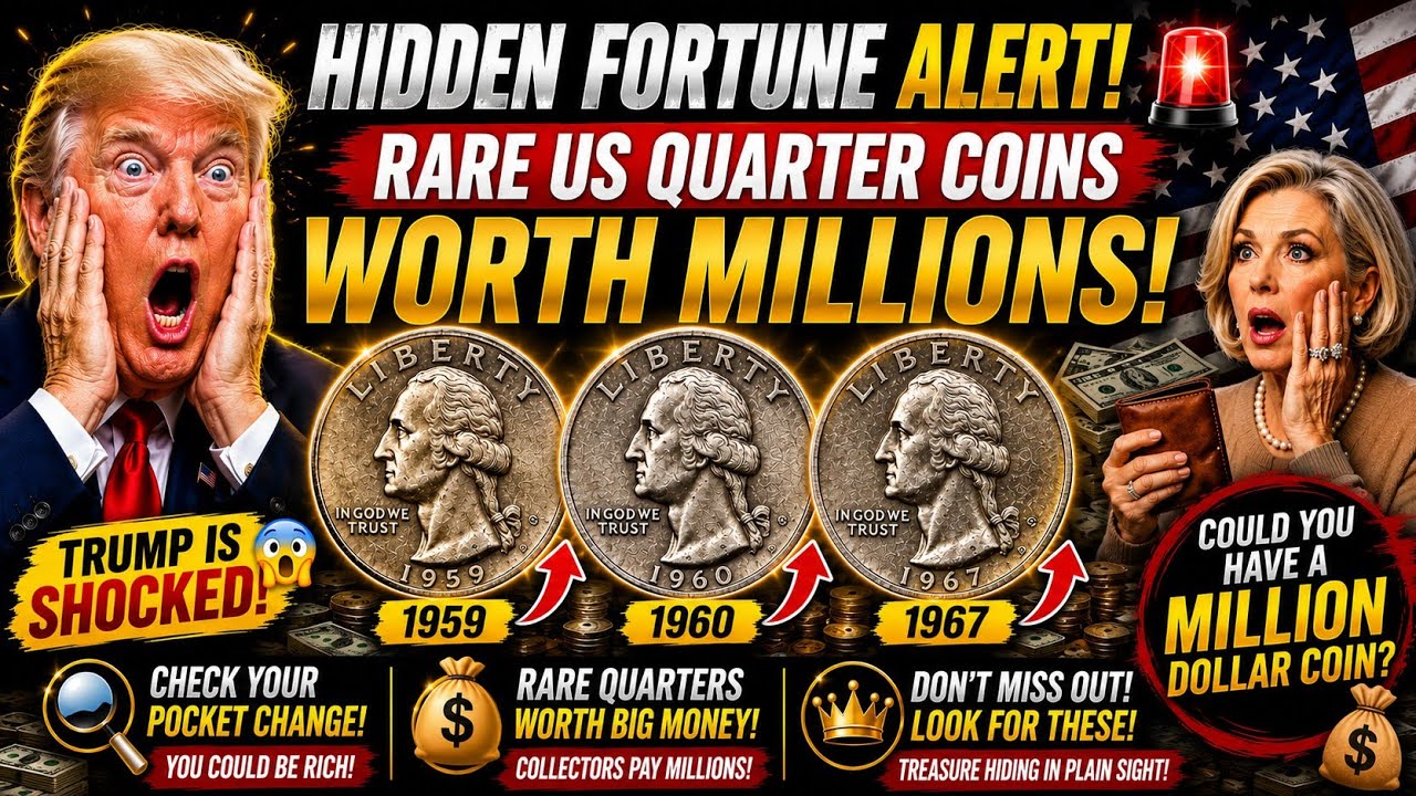 top 3 rarest Hidden Fortune Alert! Rare US Quarter Coins Worth Millions! 🚨