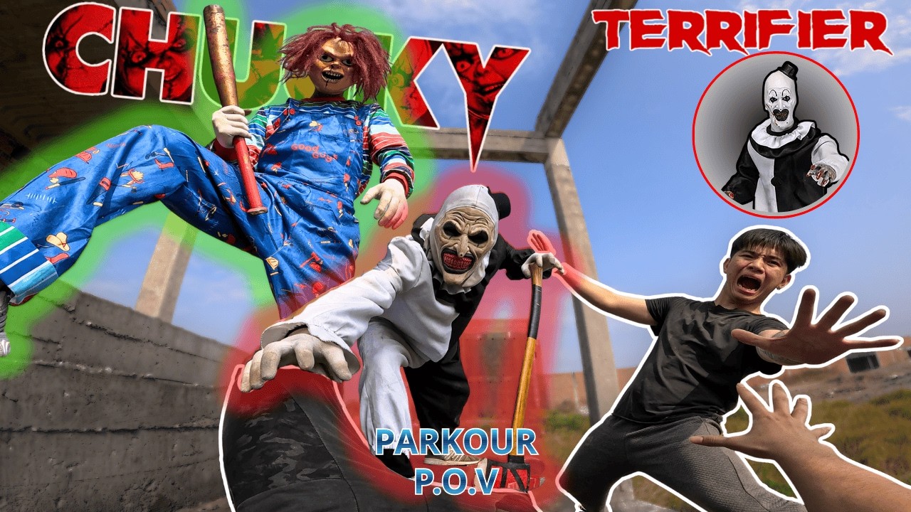 Parkour POV vs Terrifier & Chucky at the Shooting Range | Ep : 03