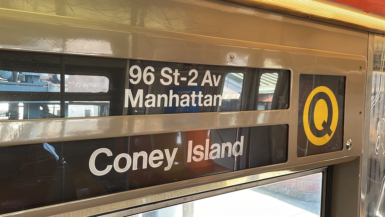 BMT Broadway Express: R68 (Q) Train [Coney Island-Stillwell Av to Yorkville-96 St]
