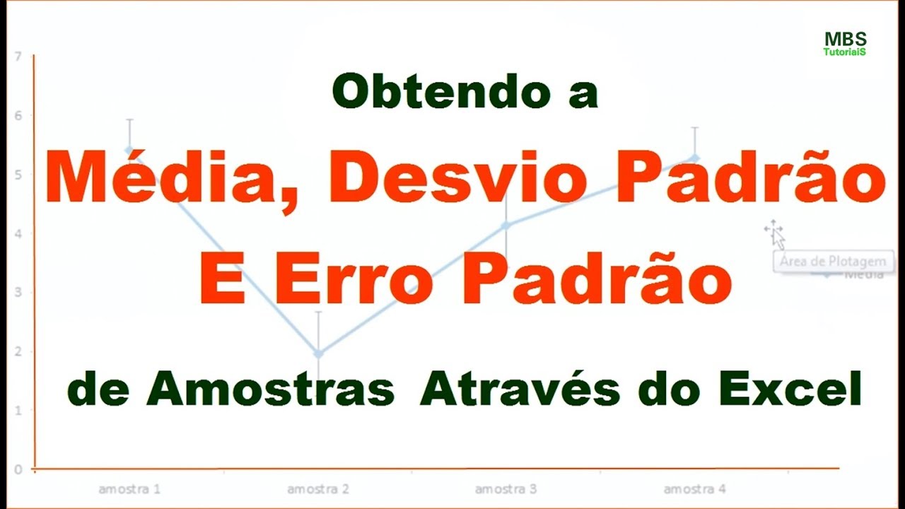 Criação de Gráfico: Obtendo a média, o Desvio Padrão e o Erro Padrão de Amostras Através do Excel