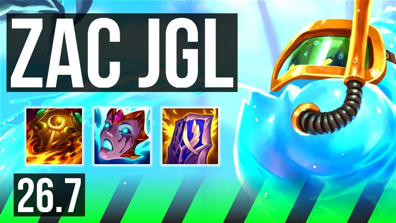 ZAC vs MASTER YI (JGL) | 48K damage | EUNE Master | 26.7