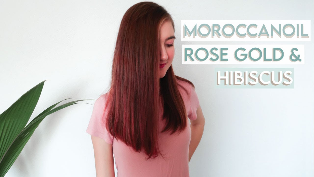 I Dyed my Hair Pink || Moroccanoil Color Deposting Mask Rose Gold & Hibiscus Review