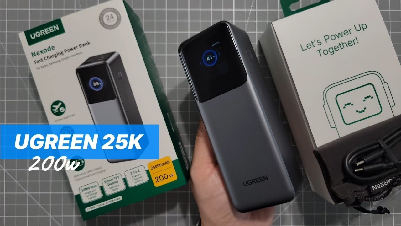 Ugreen 200w Nexode 25K Power Bank with Smart Display