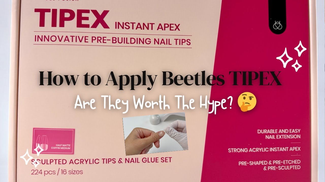 Affordable Nail Finds | Trying Beetles TIPEX Instant Apex Nail Kit | Are They Worth The Hype? 🤔