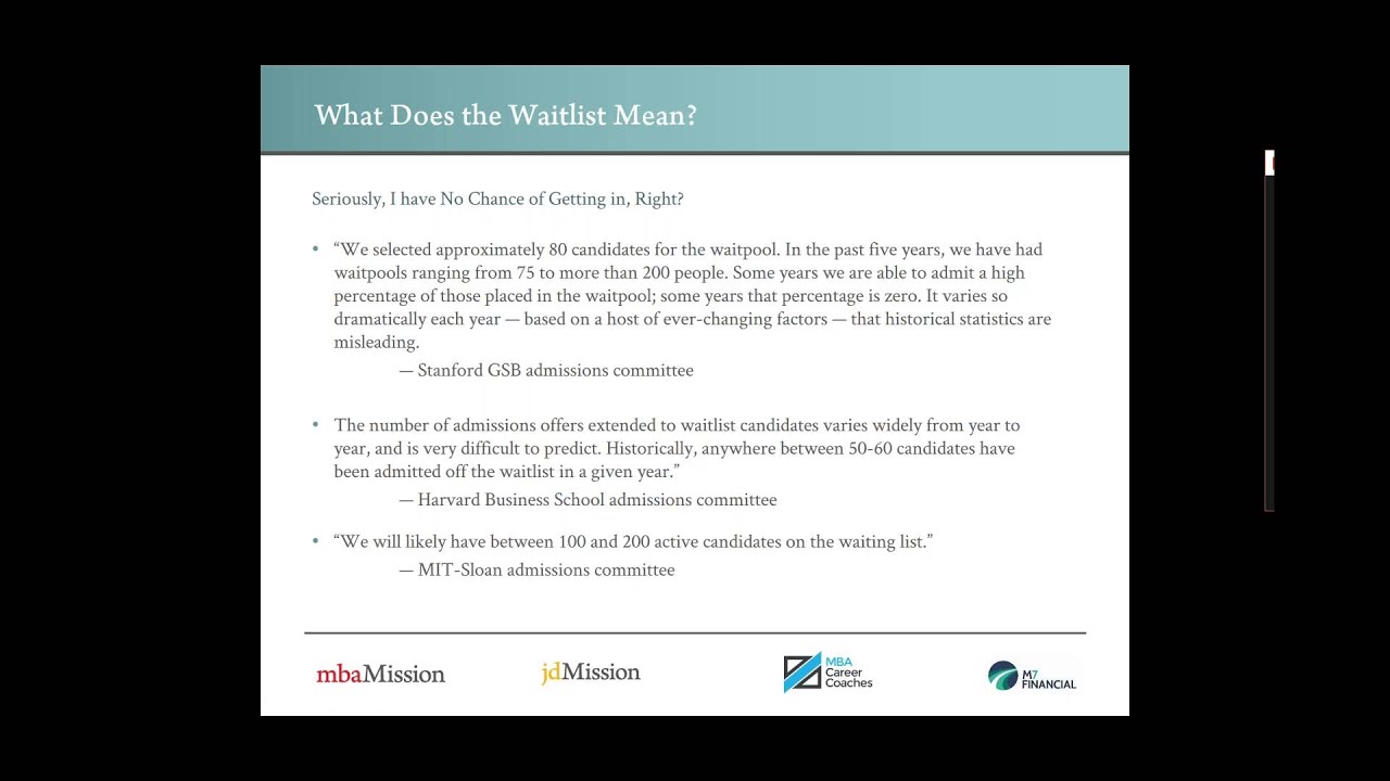 How to Get Off the MBA Waitlist with mbaMission