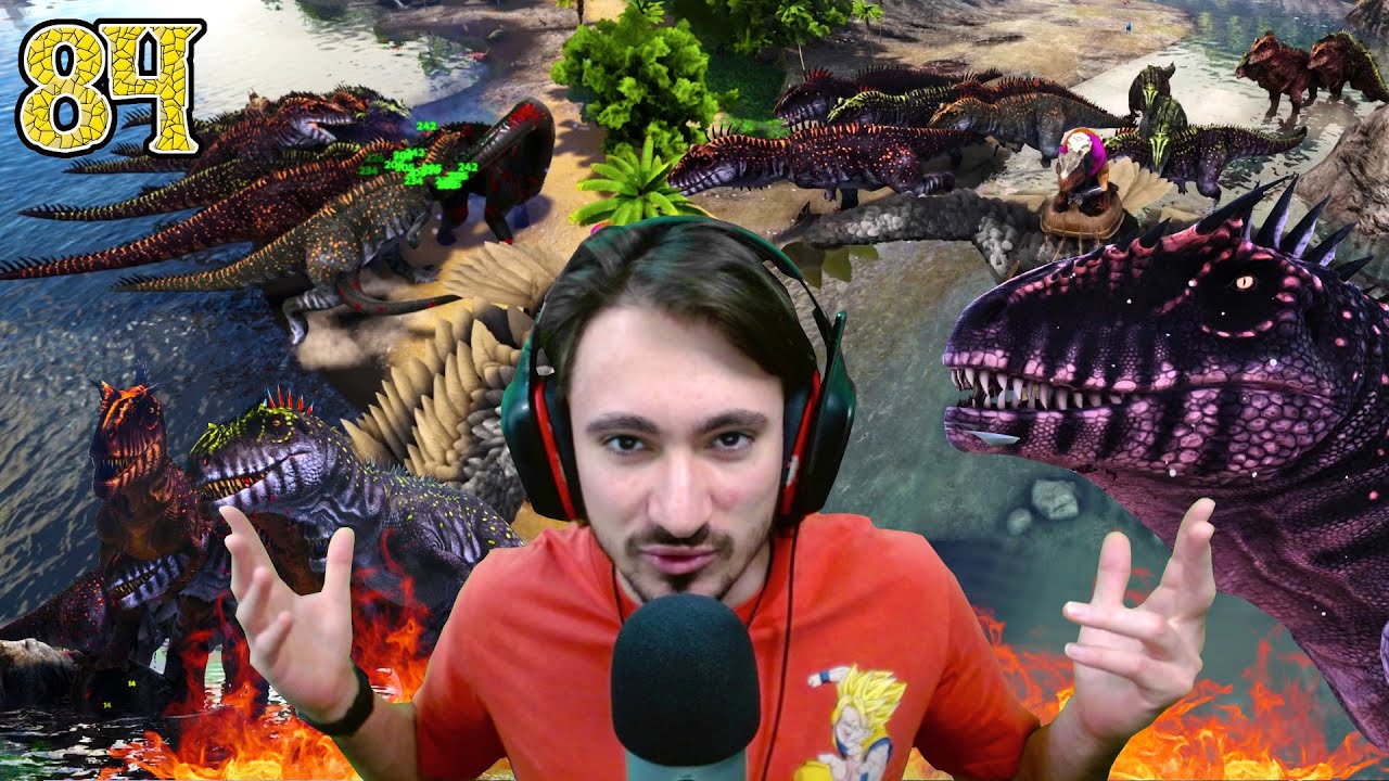 JE DÉTRUIS L'ÎLE AVEC MON ARMÉE DE CARCHARODON !! [ARK Episode 84]