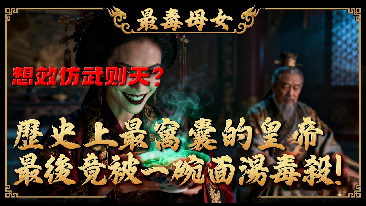 妄想複製武則天！揭秘唐朝「最毒母女」歷史上最窩囊的皇帝！縱容老婆偷情、逼死親兒，最後竟被一碗麵湯毒殺？