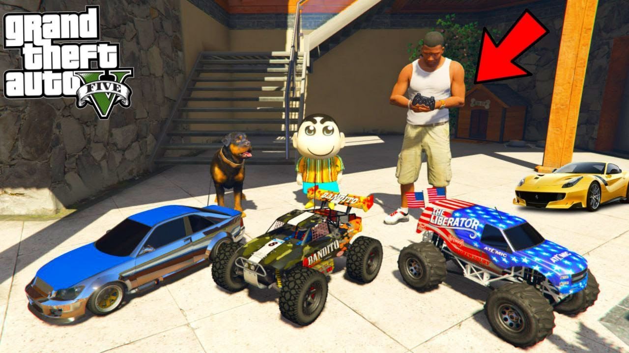 Franklin Gifting SUPER RC TOY CARS To Shinchan in GTA 5