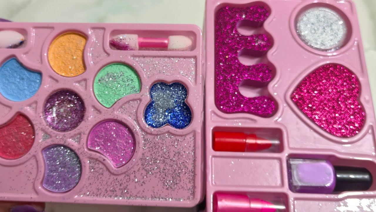 NEW ASMR || Satisfying with Unboxing Cute Pink Kuromi MakeUp set💄💄Review Toys #kuromi #makeup 