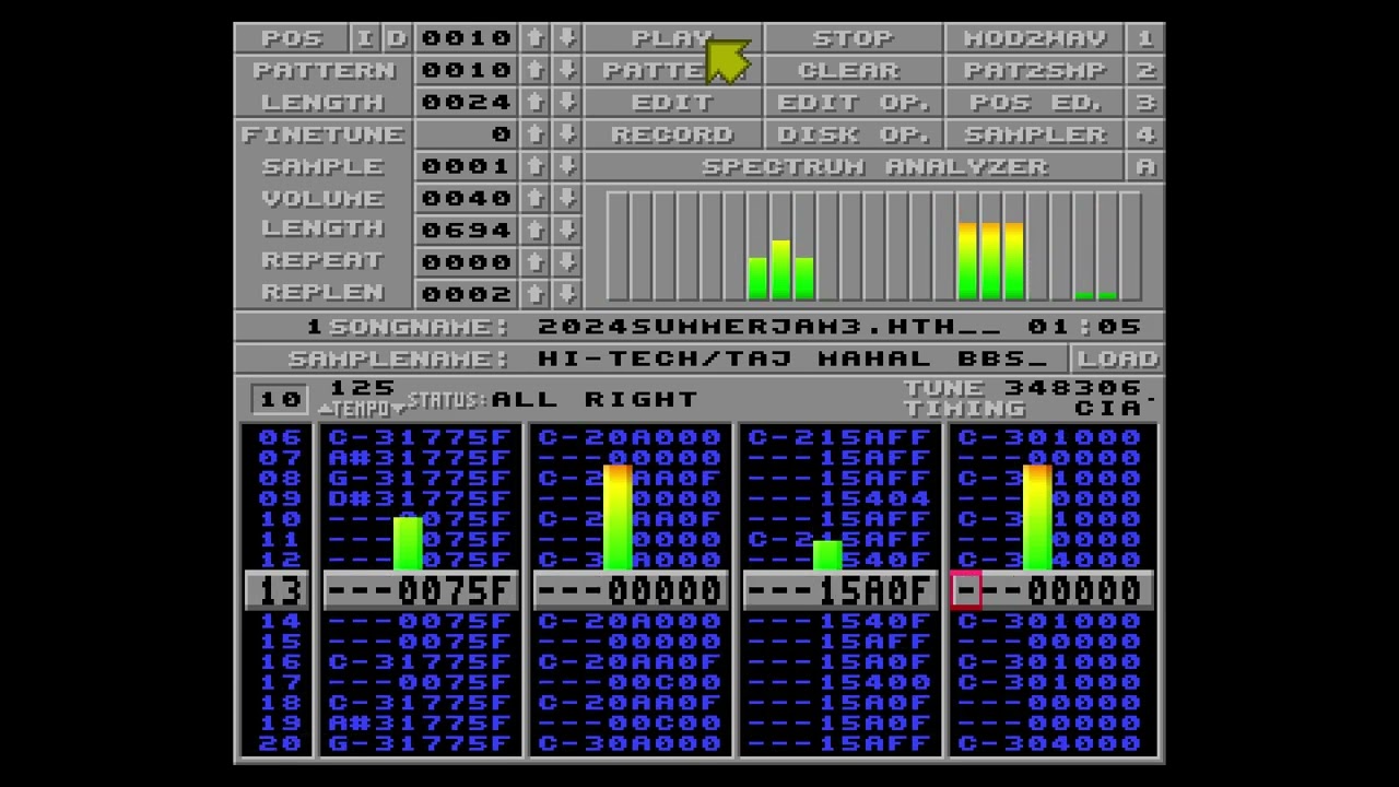 Protracker module "2024 Summer Jam" by Hi-Tech / Taj Mahal BBS