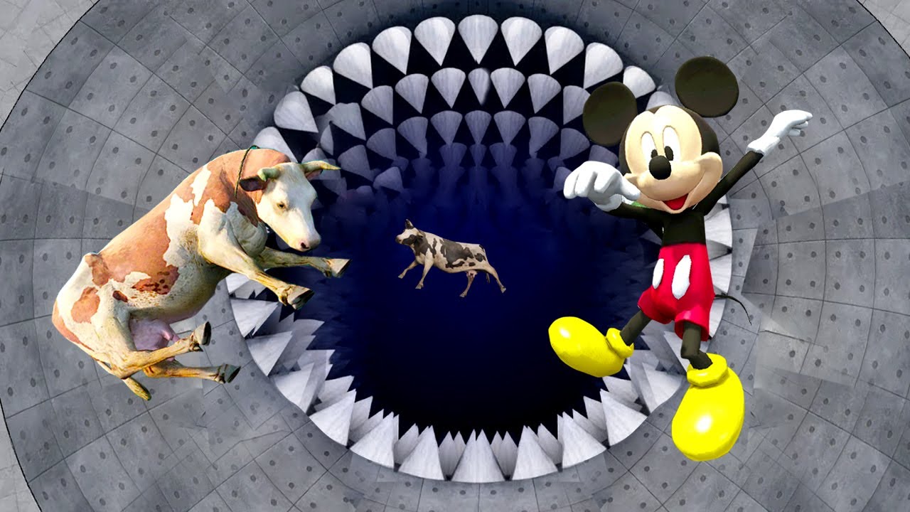 GTA 5 Mickey mouse VS Cow Jumps Fails & Funny Ragdolls  #63 ( Euphoria Physics )