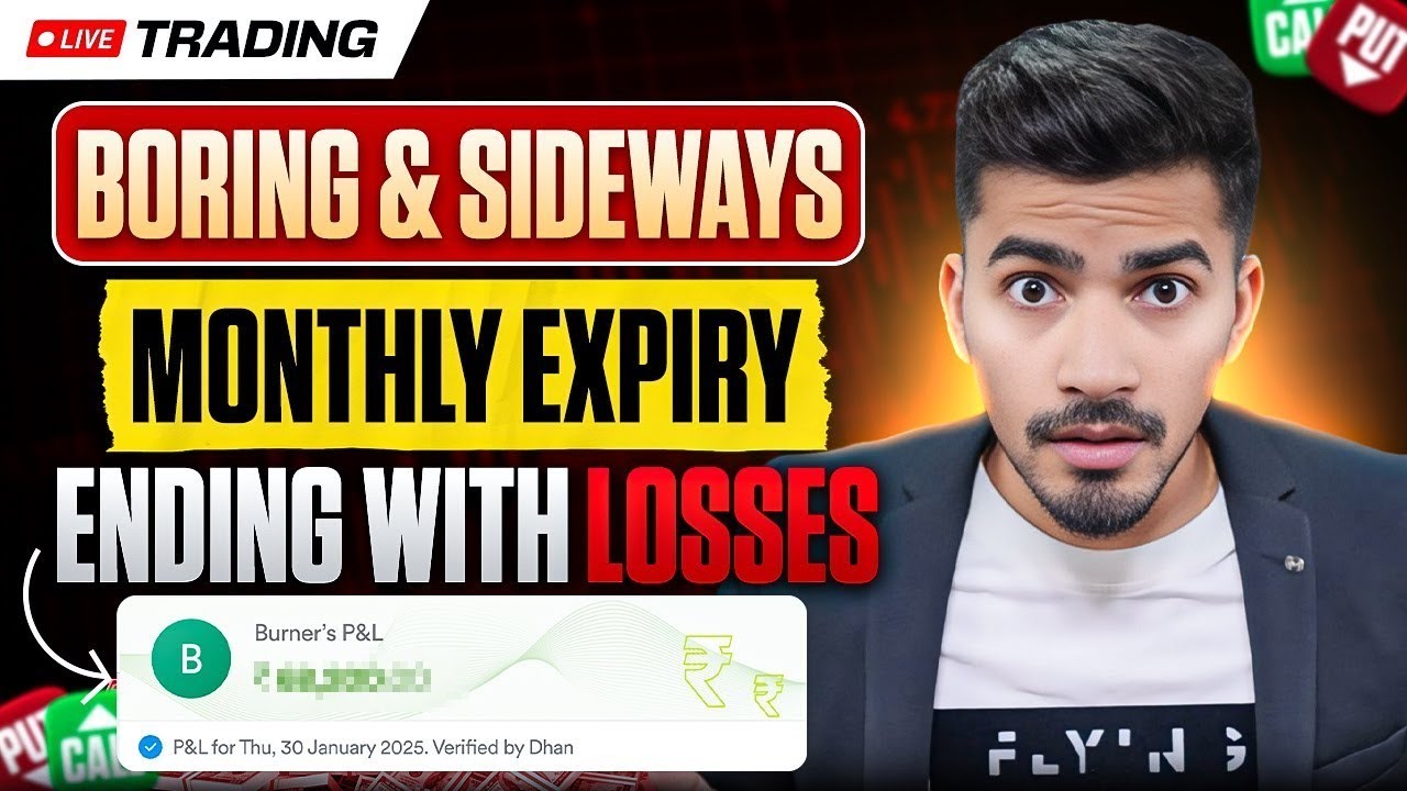 Live Trading : Why Beginners Fail in Sideways Markets!