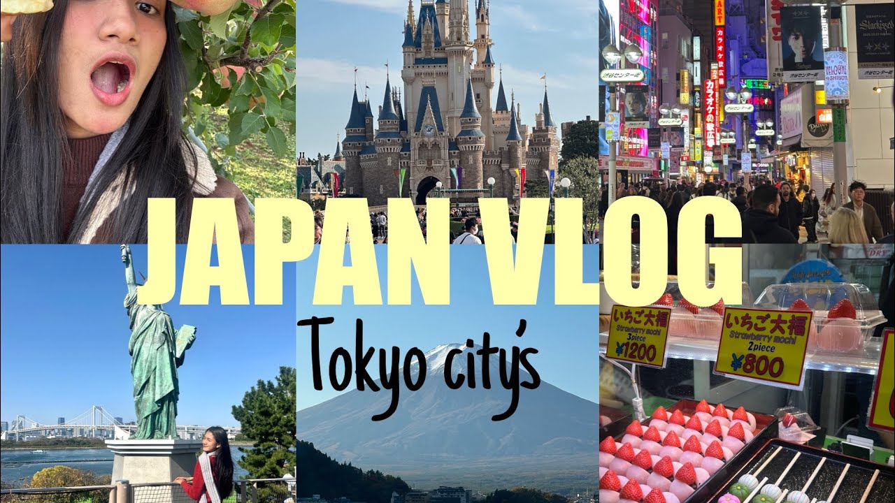 JAPAN VLOG🇯🇵 days in Tokyo city’s, Mt. Fuji, Shibuya crossing, Disneyland 